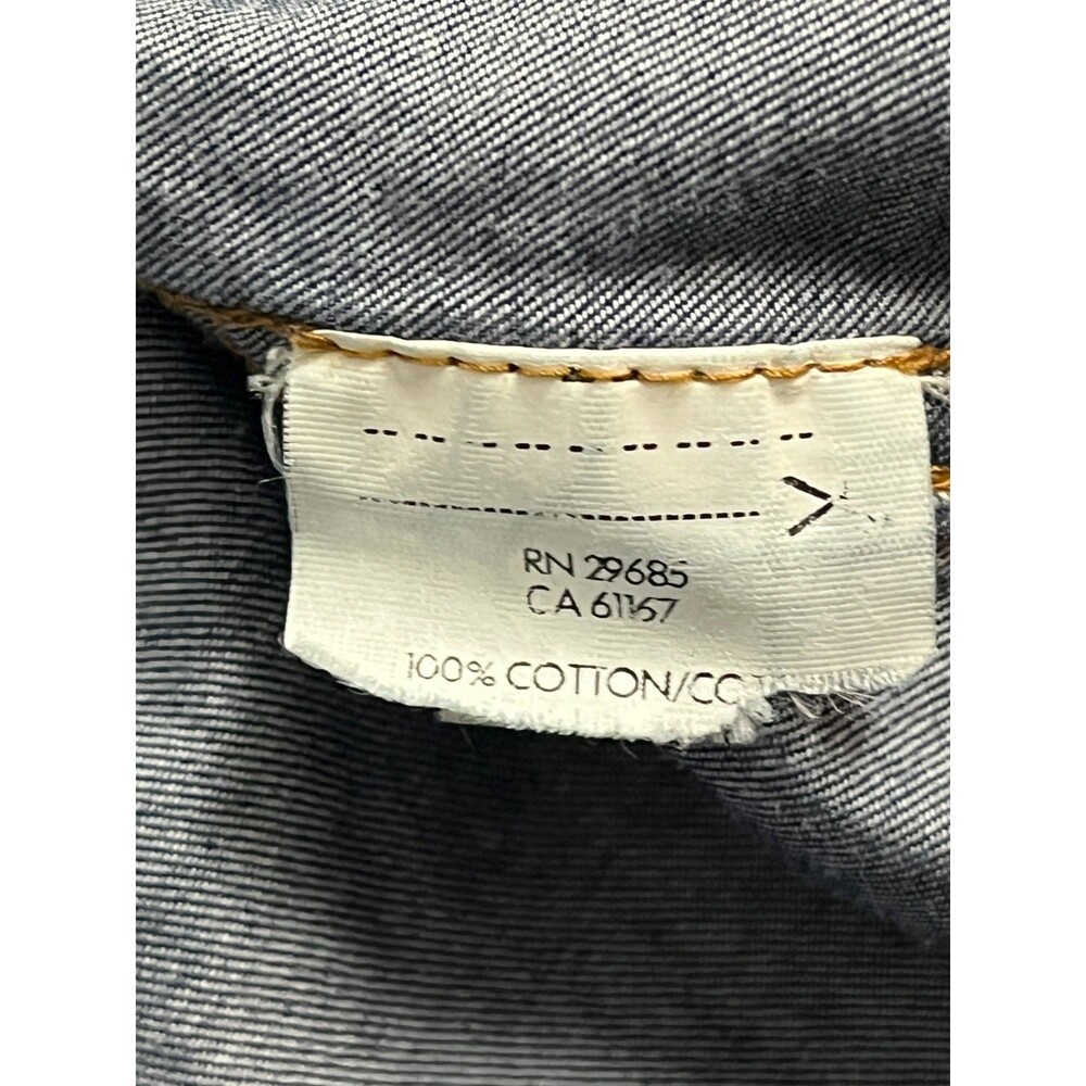 Pendleton Denim Button Front Shirt Embroidered Floral Blue Women's Small - Picture 6 of 6